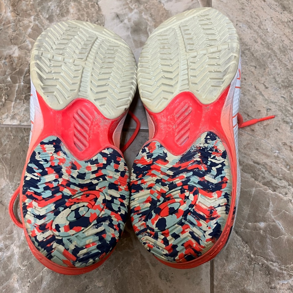 Asics Court Speed FF White Sunrise Tennis Shoes Size 7.5 Training Sneakers - Picture 8 of 8